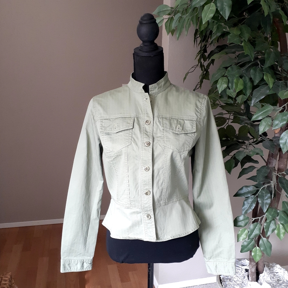 CHARTER CLUB Olive Ladies Denim Jacket Coat
